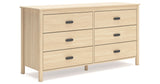 Cabinella Full Panel Headboard with Dresser in Tan from Ashley - Luna Furniture