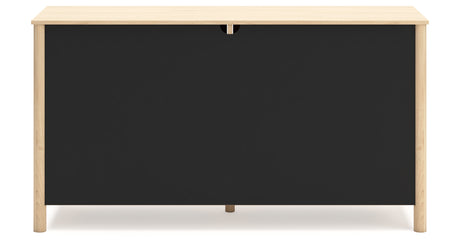 Cabinella Queen Panel Headboard with Dresser and Chest in Tan from Ashley Furniture - Luna Furniture