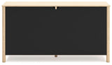 Cabinella Full Panel Headboard with Dresser and Nightstand in Tan from Ashley Furniture - Luna Furniture