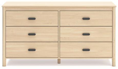 Cabinella Full Platform Bed with Dresser and Nightstand in Tan from Ashley Furniture - Luna Furniture