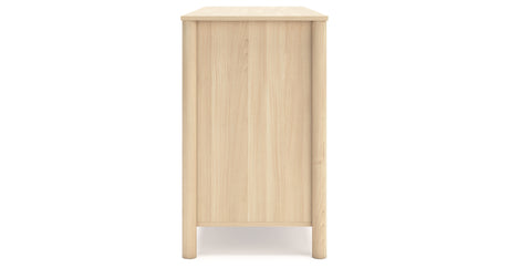 Cabinella Full Panel Headboard with Dresser in Tan from Ashley Furniture - Luna Furniture