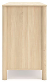 Cabinella Queen Panel Headboard with Dresser and Nightstand in Tan from Ashley Furniture - Luna Furniture