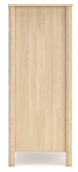 Cabinella Queen Platform Panel Bed with Dresser and Chest in Tan from Ashley - Luna Furniture