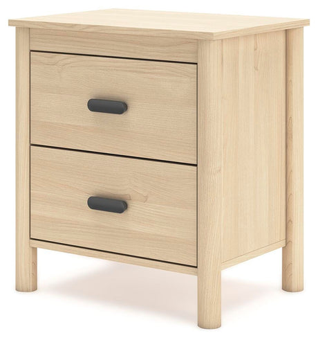 Cabinella Queen Panel Headboard with 2 Nightstands in Tan from Ashley Furniture - Luna Furniture