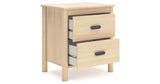 Cabinella Full Platform Bed with Dresser, Chest and Nightstand in Tan from Ashley Furniture - Luna Furniture