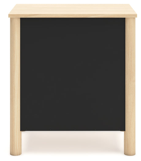 Cabinella Full Panel Headboard with 2 Nightstands in Tan from Ashley Furniture - Luna Furniture