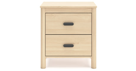 Cabinella Full Platform Panel Bed with Dresser and Nightstand in Tan from Ashley Furniture - Luna Furniture