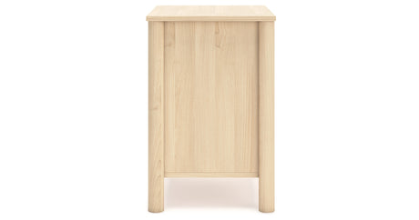 Cabinella Full Platform Bed with Dresser and 2 Nightstands in Tan from Ashley Furniture - Luna Furniture
