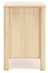 Cabinella Full Panel Headboard with Dresser and Nightstand in Tan from Ashley Furniture - Luna Furniture