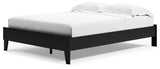 Finch Black Queen Platform Base Bed from Ashley - Luna Furniture