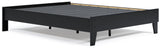 Finch Black Queen Platform Base Bed from Ashley - Luna Furniture