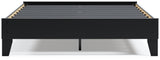 Finch Black Queen Platform Base Bed from Ashley - Luna Furniture