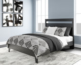 Finch Black Queen Platform Bed from Ashley - Luna Furniture
