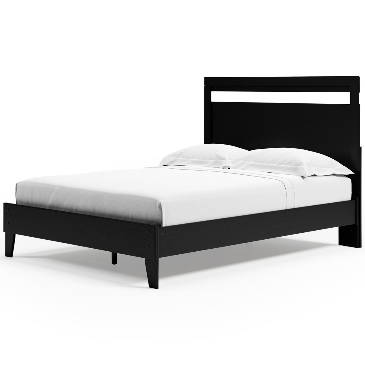 Finch Black Queen Platform Bed from Ashley - Luna Furniture