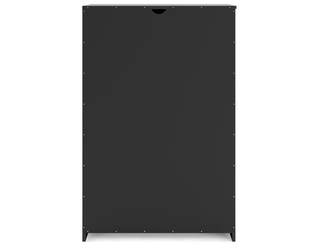 Finch Queen Platform Bed with Dresser and Chest in Black from Ashley Furniture - Luna Furniture