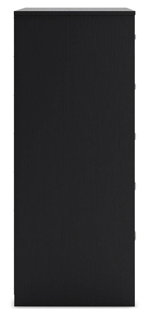 Finch Black Chest of Drawers from Ashley - Luna Furniture