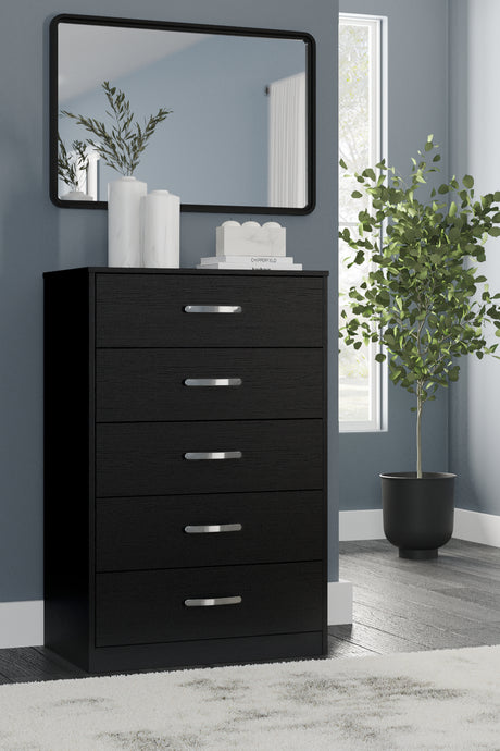 Finch Black Chest of Drawers from Ashley Furniture - Luna Furniture
