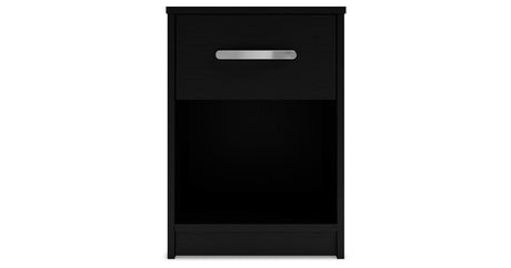 Finch Black Nightstand from Ashley Furniture - Luna Furniture
