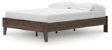 Calverson Mocha Full Platform Base Bed from Ashley - Luna Furniture