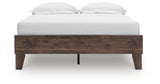 Calverson Mocha Full Platform Bed with Dresser from Ashley Furniture - Luna Furniture