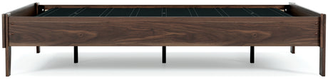 Calverson Mocha Full Platform Base Bed from Ashley - Luna Furniture