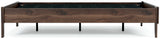 Calverson Mocha Full Platform Base Bed from Ashley - Luna Furniture