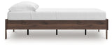Calverson Mocha Full Platform Base Bed from Ashley - Luna Furniture