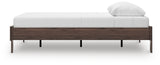 Calverson Mocha Queen Platform Base Bed from Ashley - Luna Furniture