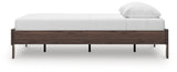 Calverson Mocha Queen Platform Bed with Dresser, Chest and 2 Nightstands from Ashley Furniture - Luna Furniture