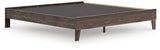 Calverson Brown King Platform Base Bed from Ashley - Luna Furniture