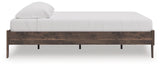 Calverson Brown King Platform Base Bed from Ashley - Luna Furniture