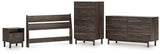 Calverson Mocha Full Panel Headboard with Dresser, Chest and Nightstand from Ashley - Luna Furniture