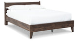 Calverson Mocha Queen Platform Bed from Ashley - Luna Furniture