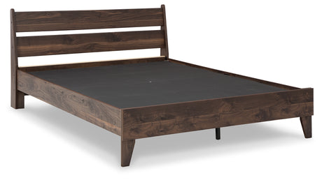 Calverson Mocha Platform Bedroom Set from Ashley - Luna Furniture