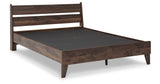 Calverson Mocha Queen Platform Bed from Ashley - Luna Furniture