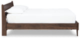Calverson Mocha Queen Platform Bed from Ashley - Luna Furniture