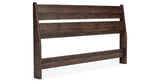 Calverson Mocha Queen Panel Headboard with Dresser, Chest and Nightstand from Ashley Furniture - Luna Furniture