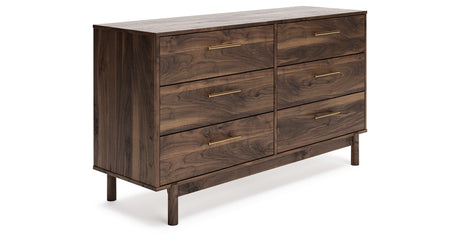 Calverson Mocha Full Panel Headboard with Dresser from Ashley Furniture - Luna Furniture
