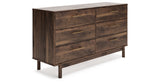 Calverson Mocha Full Panel Headboard with Dresser, Chest and Nightstand from Ashley - Luna Furniture