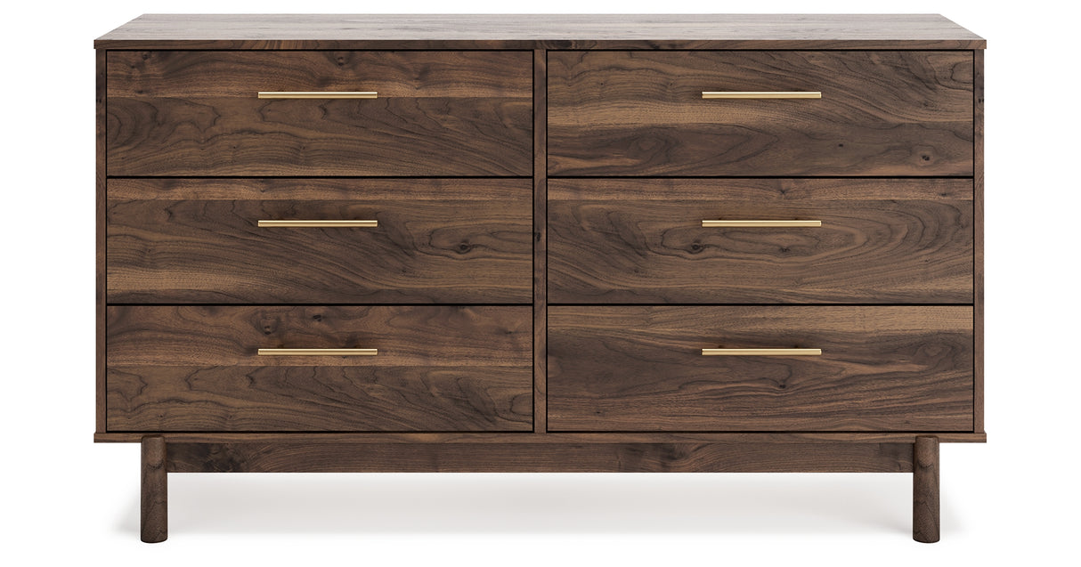 Calverson Mocha Full Panel Headboard with Dresser, Chest and Nightstand from Ashley - Luna Furniture
