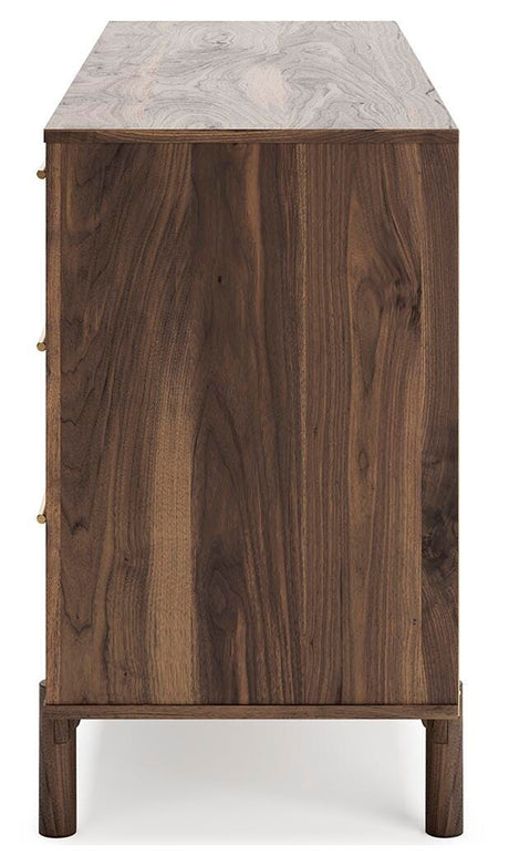 Calverson Mocha Dresser from Ashley Furniture - Luna Furniture