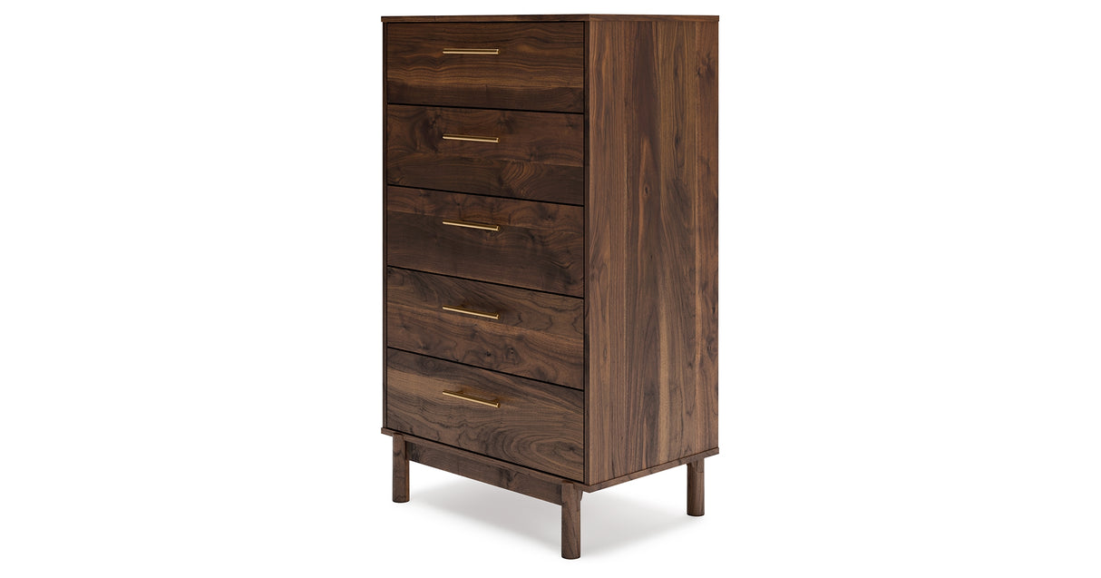 Calverson Mocha Chest of Drawers from Ashley Furniture - Luna Furniture