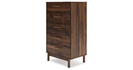 Calverson Mocha Chest of Drawers from Ashley Furniture - Luna Furniture