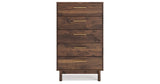 Calverson Mocha Full Panel Headboard with Dresser, Chest and Nightstand from Ashley - Luna Furniture
