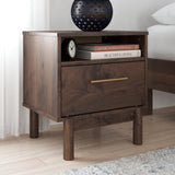 Calverson Mocha Nightstand from Ashley - Luna Furniture
