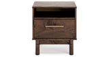 Calverson Mocha Full Panel Headboard with Dresser, Chest and Nightstand from Ashley - Luna Furniture