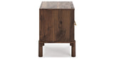 Calverson Mocha Full Panel Headboard with Dresser, Chest and Nightstand from Ashley - Luna Furniture