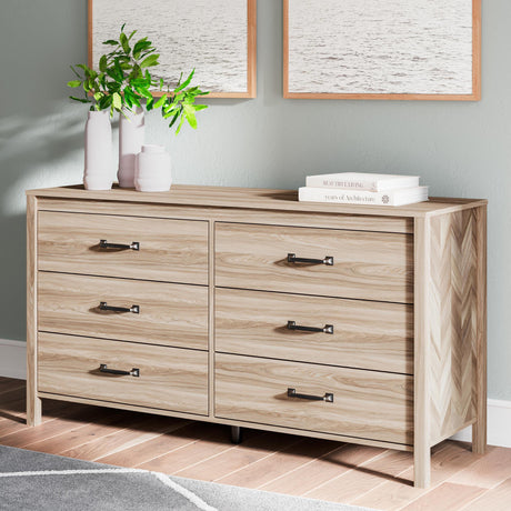 Battelle Tan Dresser from Ashley - Luna Furniture