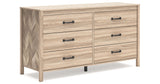 Battelle Tan Dresser from Ashley - Luna Furniture
