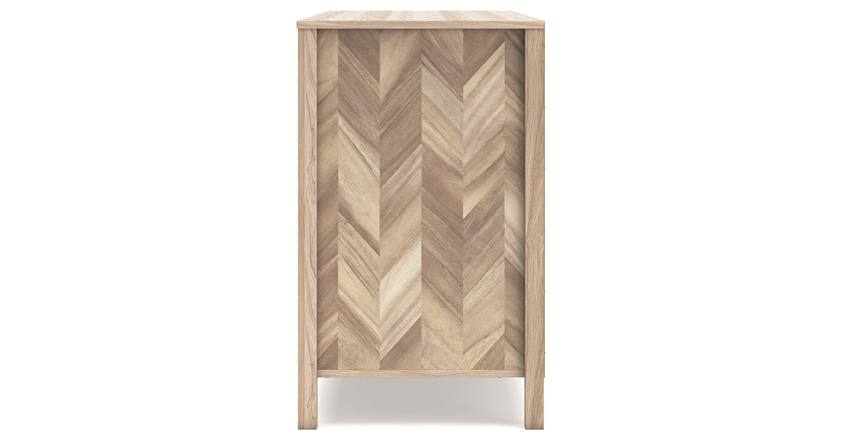 Battelle Tan Dresser from Ashley - Luna Furniture